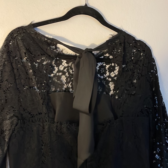 Black lace JCrew dress. Worn once, in perfect condition! - Picture 4 of 6